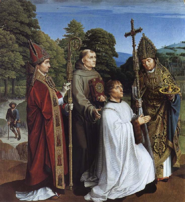 Gerard David Camon Bernardijn Salviati and Saints Martin,Bernardino and Donatian France oil painting art